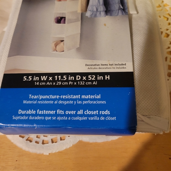 NIB Mainstays 10 Shelves Hanging Shoe Organizer - Picture 2 of 3